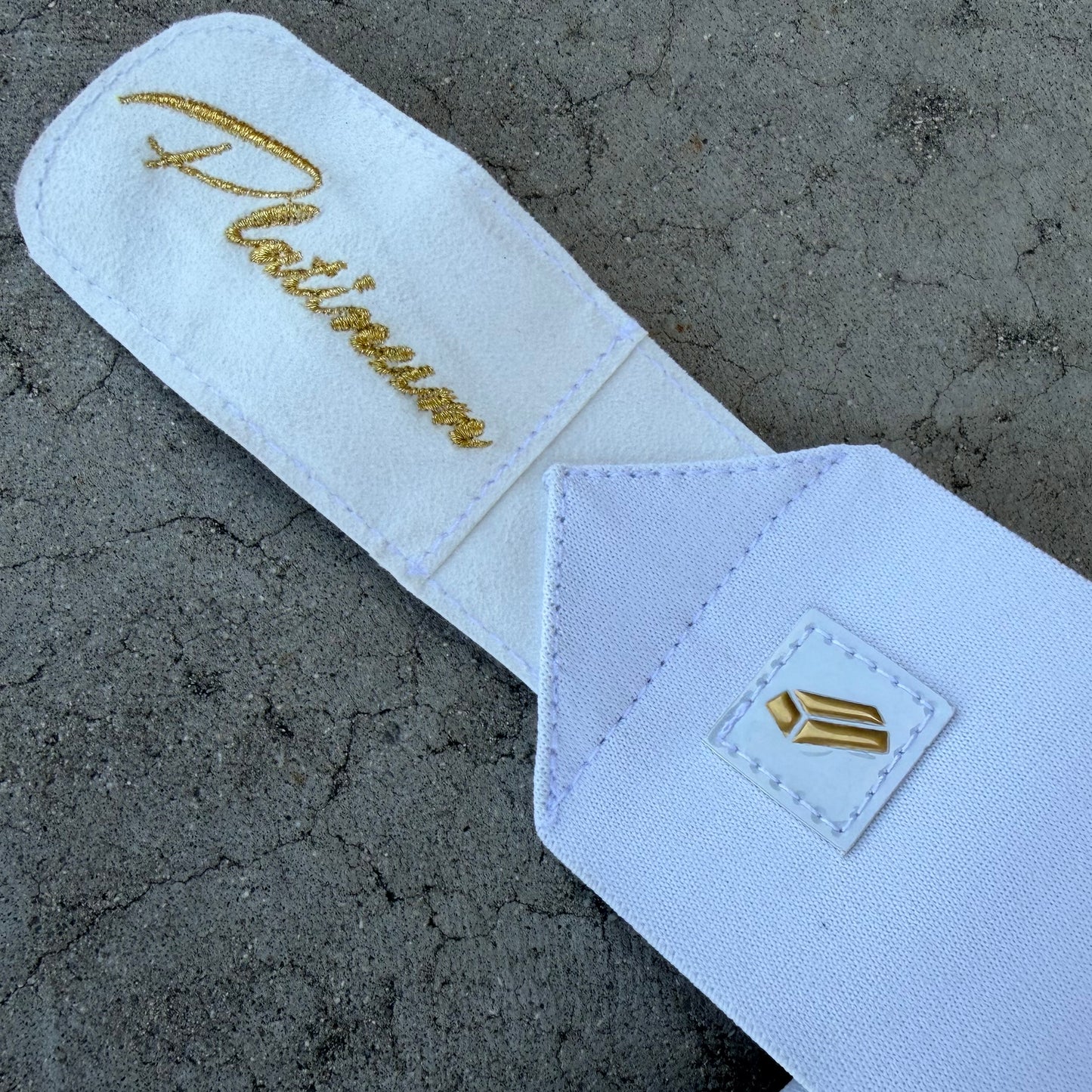 PLTM Pro Sliding Mitt (White/Gold)