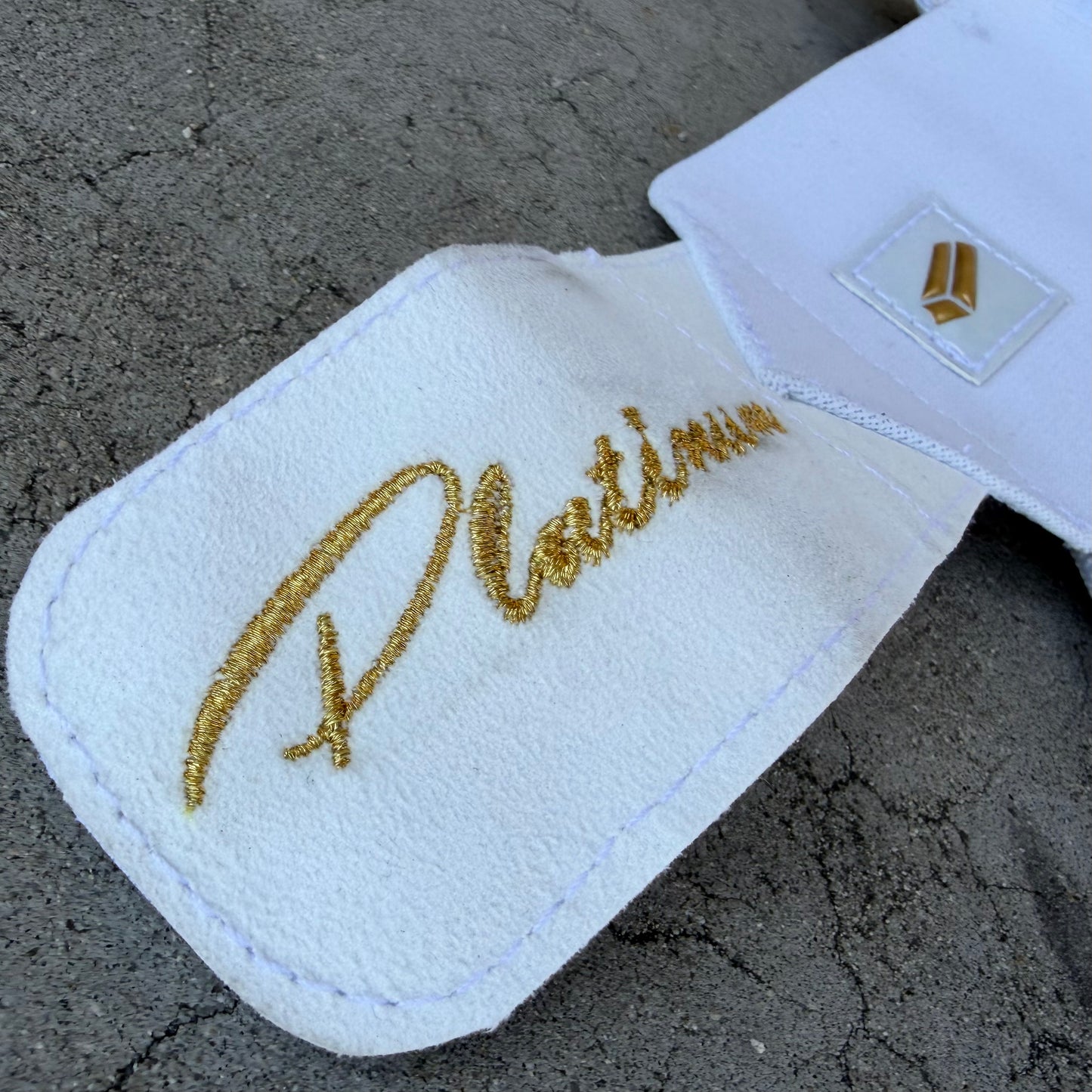 PLTM Pro Sliding Mitt (White/Gold)